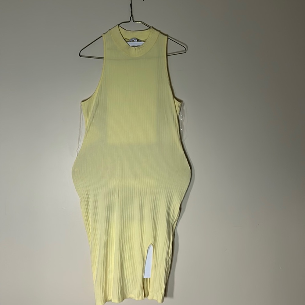Fashion Nova Yellow Dress. Size:L